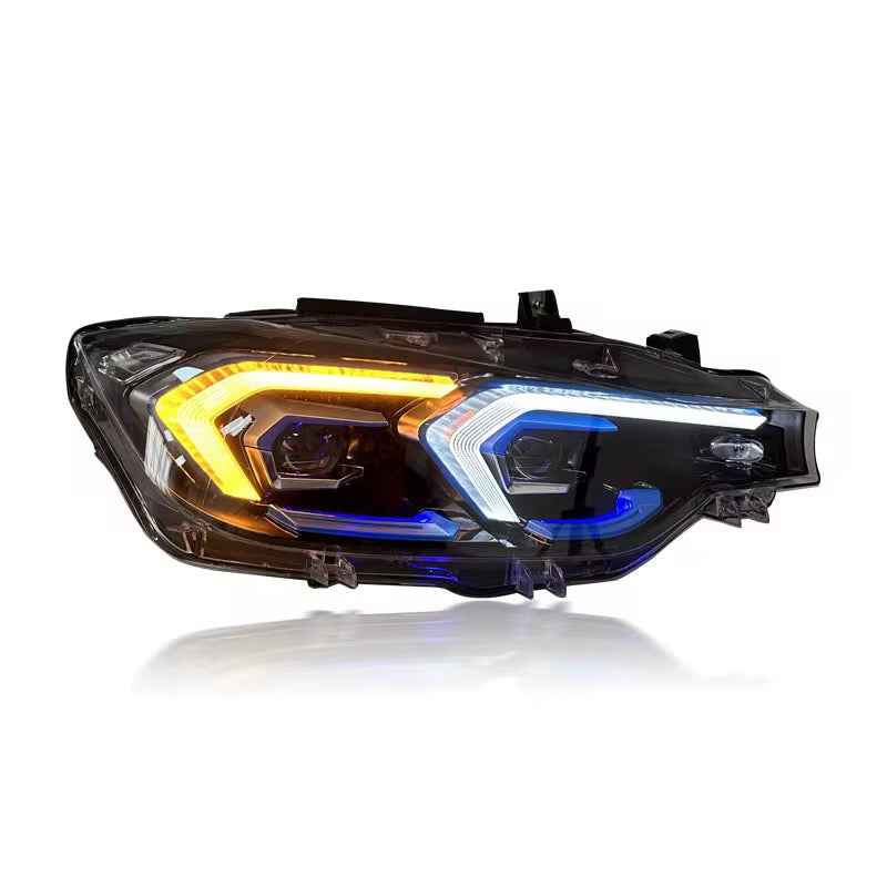 BMW 3 serija F30 (2012–2018) LED priekiniai žibintai su G20 stiliaus posūkių signalais, plug-and-play atnaujinimas