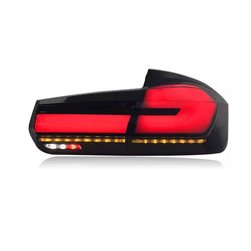 BMW 3 Series F30 F80 (2012–2018) galiniai LED žibintai G30 dizaino, „plug and play“ montavimas