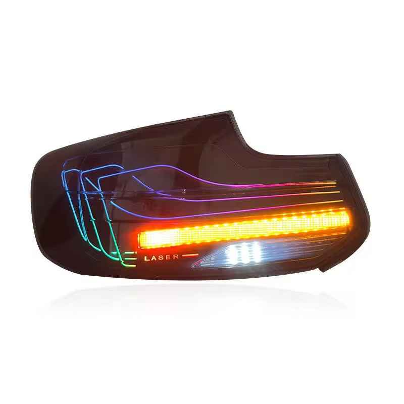 BMW 2 Series F22, F23, M2 F87 (2014–2022) galiniai LED žibintai „CSL RGB Laser“ stiliumi