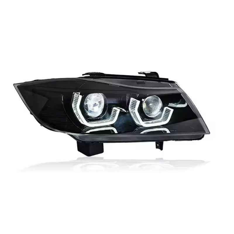 BMW 3 Series E90 (2005–2012) LED „Laser“ priekiniai žibintai su dienos šviesomis, Plug and Play