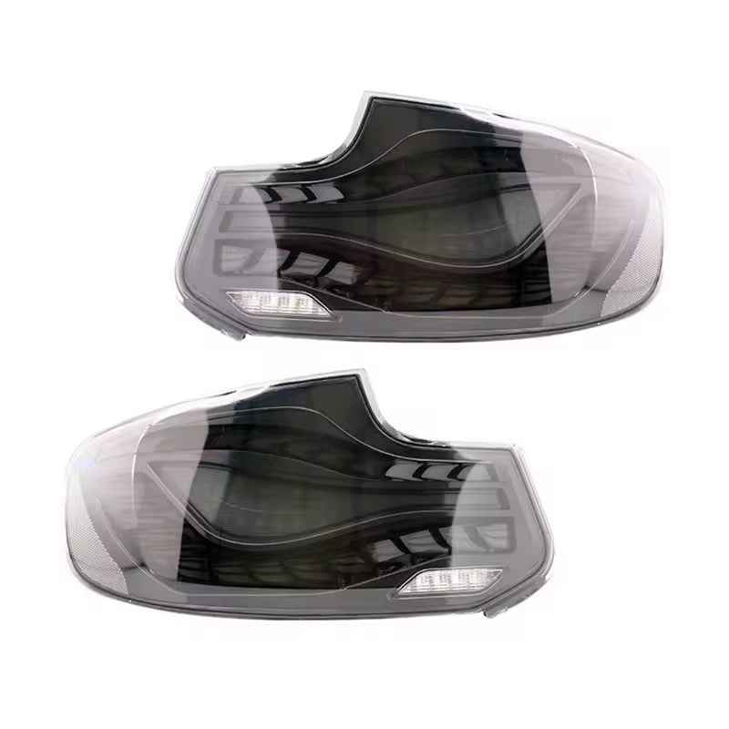 BMW 2 Series F22 F23 (2013–2021) LED galiniai žibintai „Dragon Scale“ dizaino, „GTS“ stiliaus, plug & play sistema