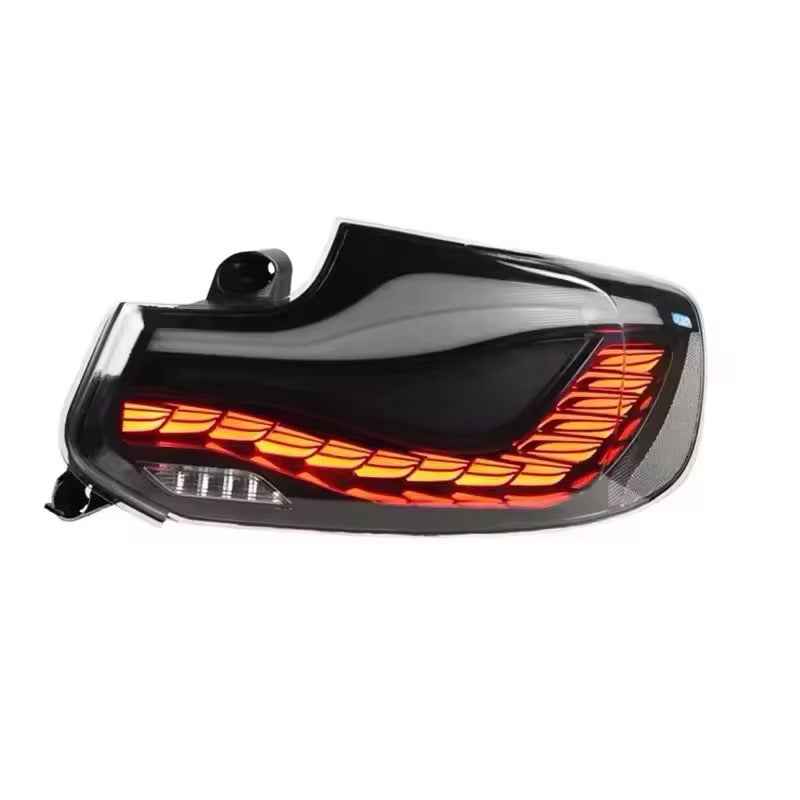 BMW 2 Series F22 F23 (2013–2021) LED galiniai žibintai „Dragon Scale“ dizaino, „GTS“ stiliaus, plug & play sistema