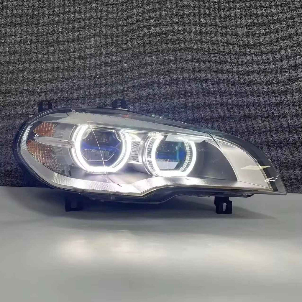 BMW X5 E70 (2007–2013) modifikuotas LED priekinis žibintas, skirtas atnaujinimui