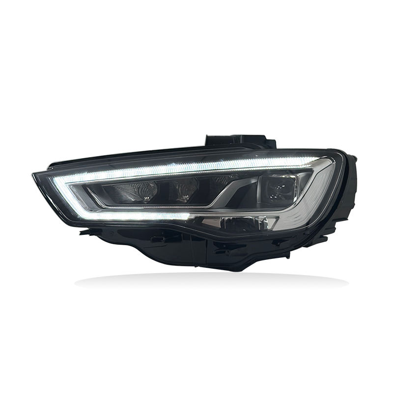 Audi A3 (2013–2016) LED lazeriniai priekiniai žibintai standartiškam įrengimui