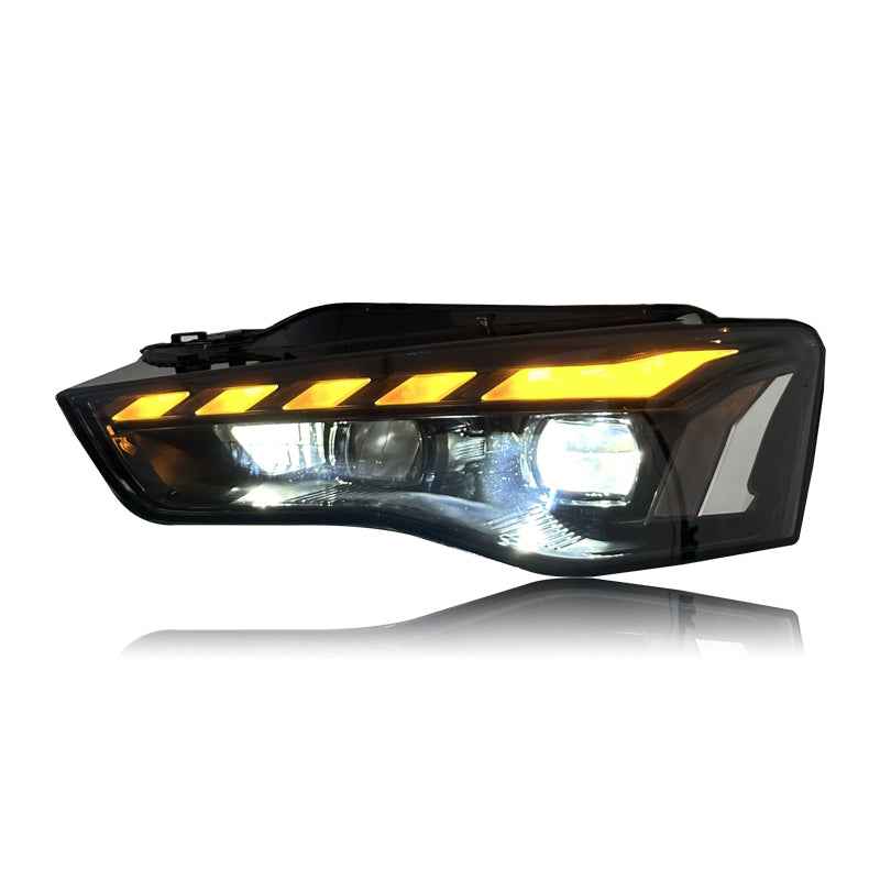 Audi A5 (2011–2016) priekiniai LED žibintai su visišku dienos šviesų LED apšvietimu