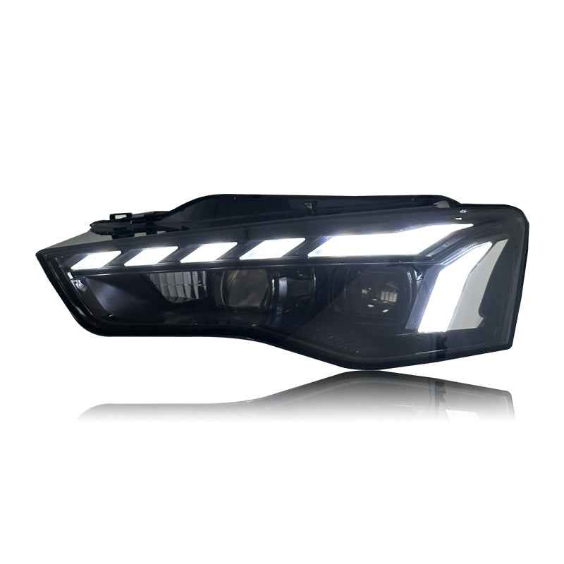 Audi A5 (2011–2016) priekiniai LED žibintai su visišku dienos šviesų LED apšvietimu