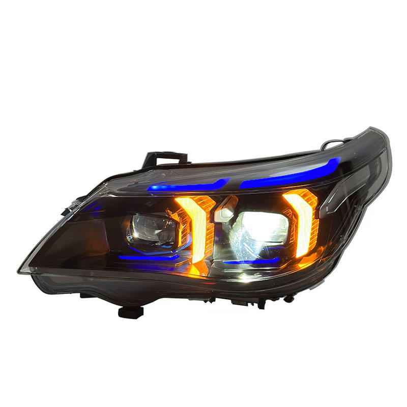 BMW 5 Series E60 (2003–2010) priekiniai lazeriniai žibintai su „Snake Eyes“ dviejų spalvų dienos šviesomis