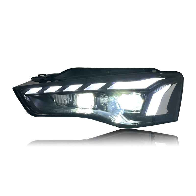 Audi A5 (2011–2016) priekiniai LED žibintai su visišku dienos šviesų LED apšvietimu