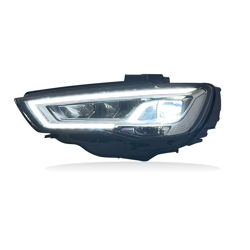 Audi A3 (2013–2016) LED lazeriniai priekiniai žibintai standartiškam įrengimui