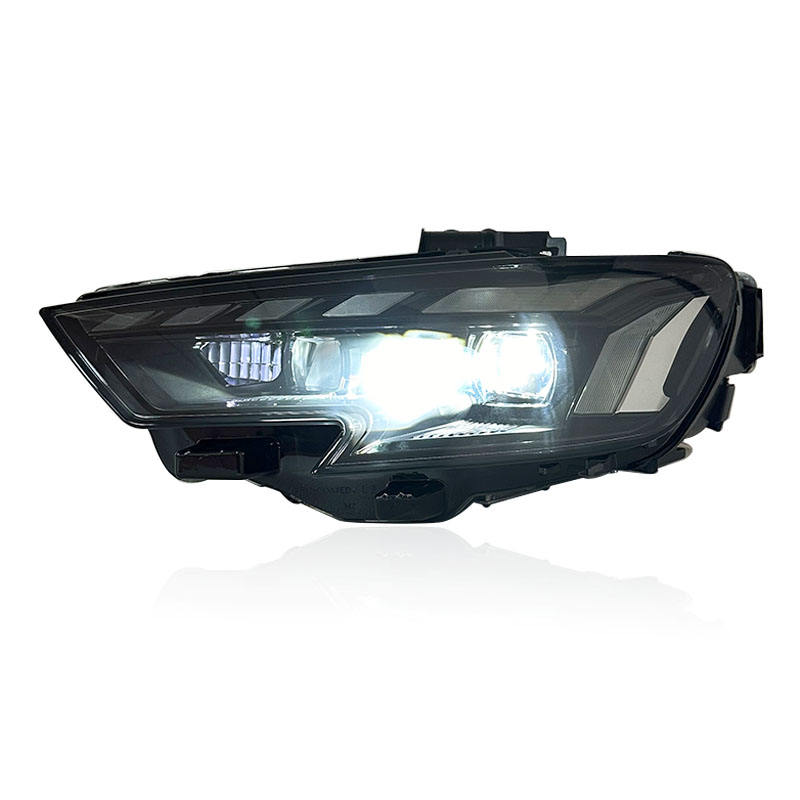 Audi A3 (2017–2020) atnaujinti LED lazeriniai priekiniai žibintai