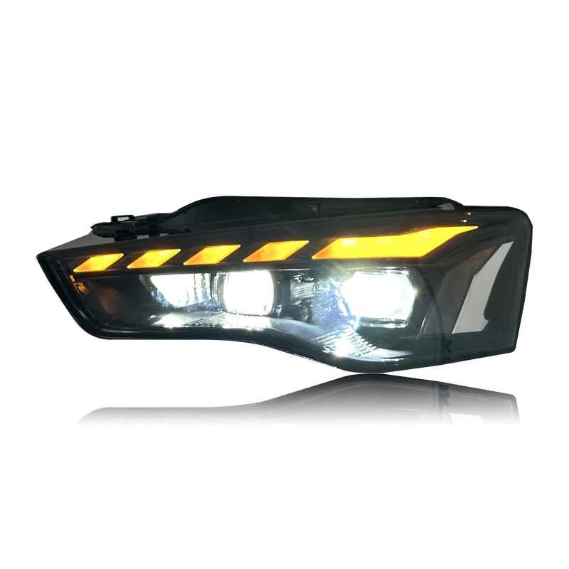 Audi A5 (2011–2016) priekiniai LED žibintai su visišku dienos šviesų LED apšvietimu