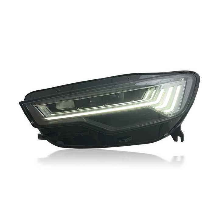 Audi A6 C7 (2012–2015) priekiniai LED žibintai, modernizuoti, „plug and play“