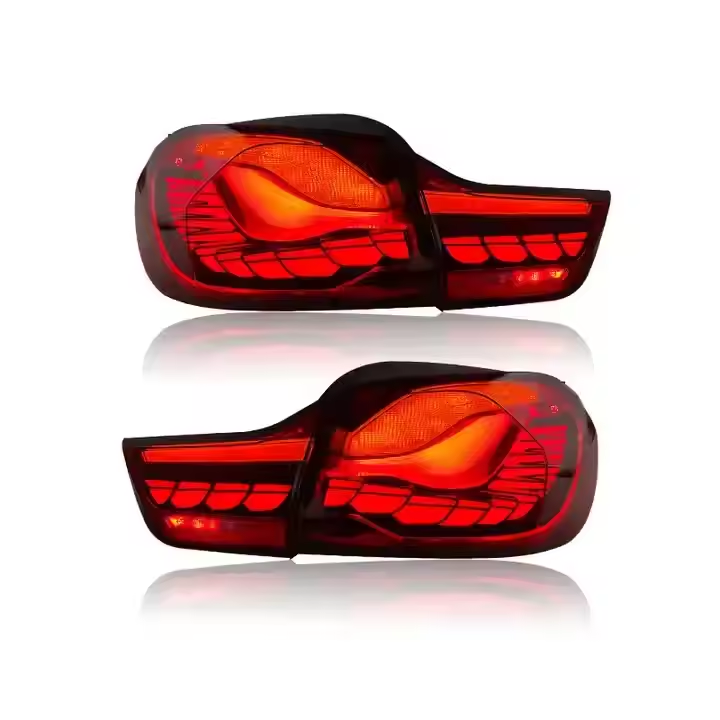 BMW 4 Serija F32 F33 F36 ir M4 F82 F83 (2014–2020) GTS stiliaus sekvenciniai OLED LED galiniai žibintai Plug-and-Play
