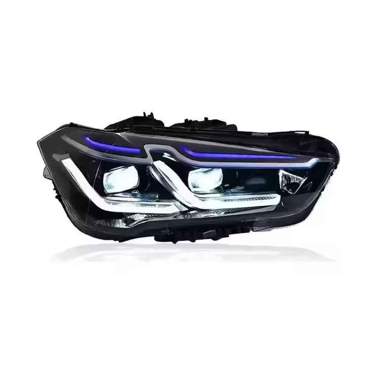 BMW X1 F48-F49 (2015–2019) LED priekiniai žibintai su posūkių signalais, LASER dizainas