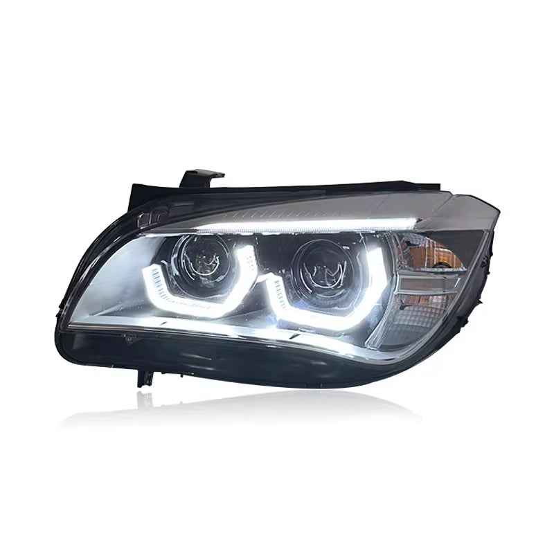 BMW X1 E84 (2009–2015) priekinis LED žibintas su aukštos kokybės LED lęšiu, atnaujinimo komplektas