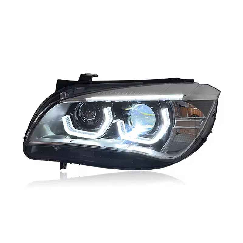BMW X1 E84 (2009–2015) priekinis LED žibintas su aukštos kokybės LED lęšiu, atnaujinimo komplektas