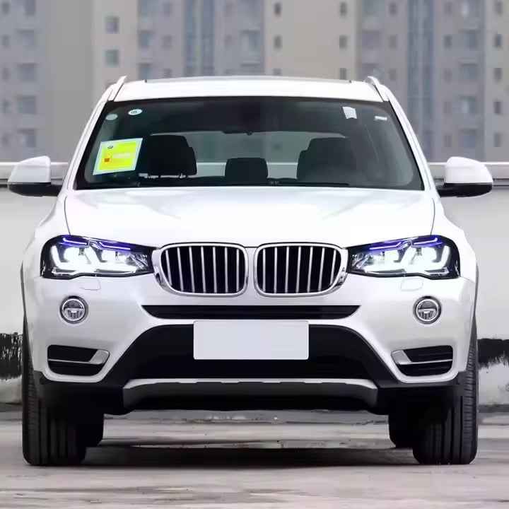 BMW X3 F25 (2014–2017) priekiniai LED žibintai su pilnu LED posūkio signalu, modernizuoti pagal F to G dizainą