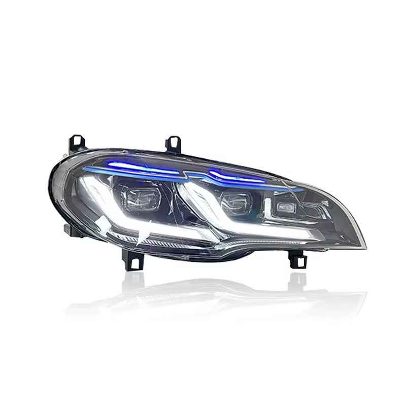 BMW X5 E70 (2007–2013) pilni LED priekiniai žibintai „Plug and Play“ sistema