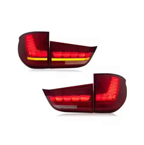 BMW X5 F15 (2014–2018) pilnas LED galinis žibintas su modifikuotais LED posūkių signalais, „plug and play“