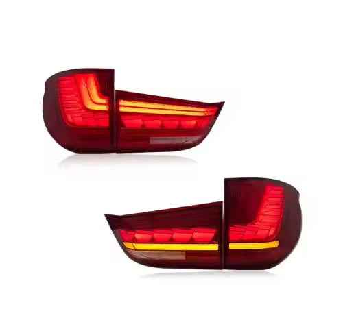 BMW X5 F15 (2014–2018) pilnas LED galinis žibintas su modifikuotais LED posūkių signalais, „plug and play“