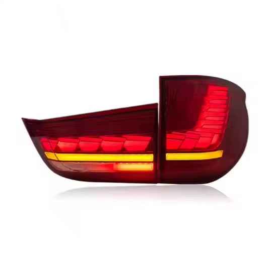 BMW X5 F15 (2014–2018) pilnas LED galinis žibintas su modifikuotais LED posūkių signalais, „plug and play“