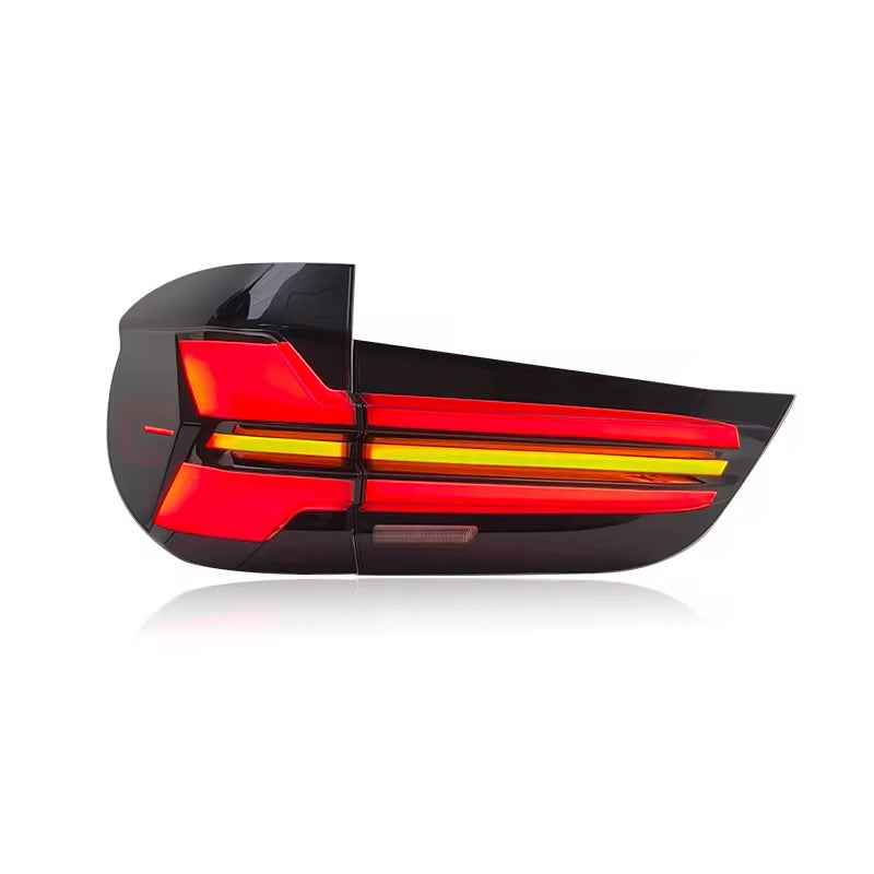 BMW X5 F15 (2014–2018) galinis LED žibintas su modifikuotomis posūkio signalų šviesomis, „F to G“ dizainas