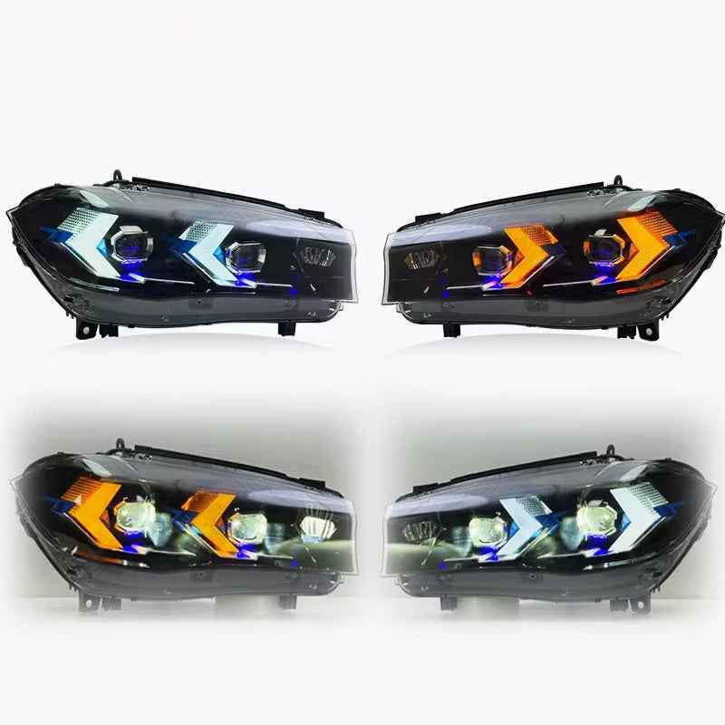 BMW X5 F15 (2014–2018) LED priekiniai žibintai su lazerine lęšio optika ir dienos šviesomis