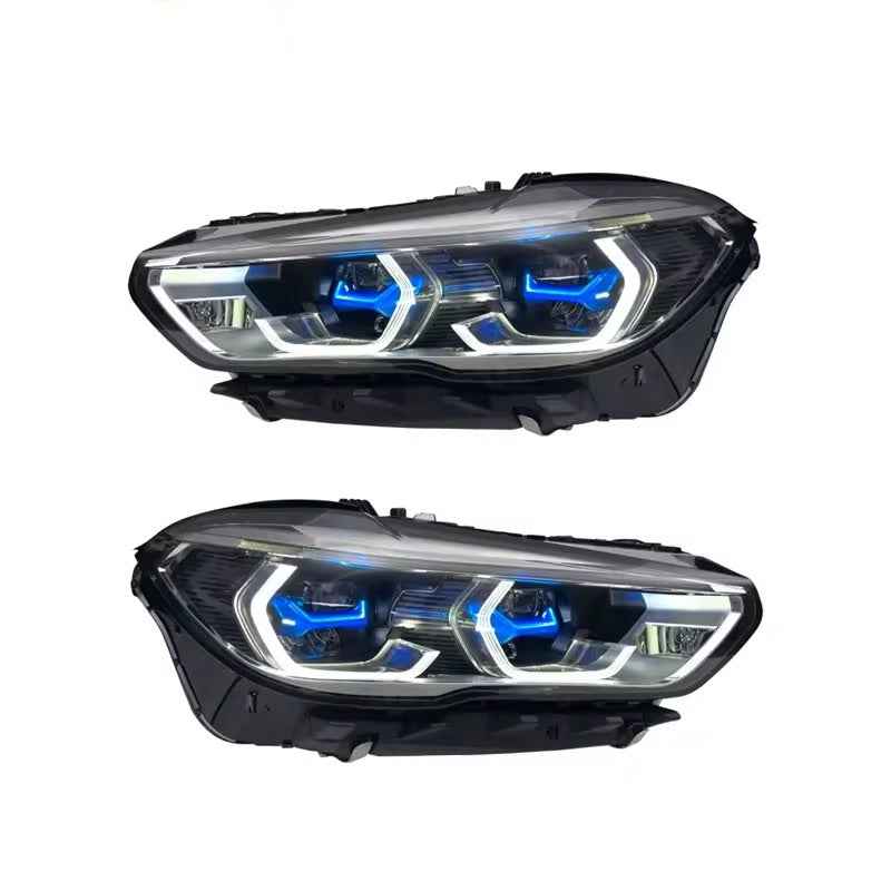 BMW X5 G05 (2018–2023) LED priekinis žibintas su aukštos ir žemos šviesos funkcijomis, plug and play