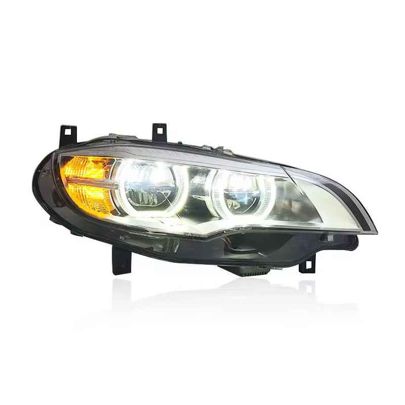 BMW X6 E71 (2007–2014) priekiniai LED žibintai su lazerinėmis dienos šviesomis