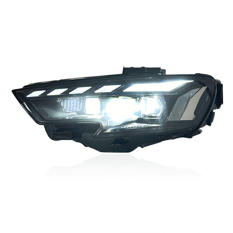 Audi A3 (2017–2020) atnaujinti LED lazeriniai priekiniai žibintai